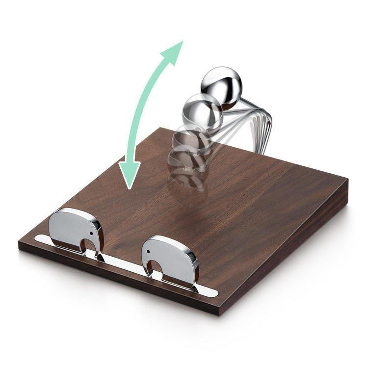 Walnut Base Tissue Box with Elephant Decorations - Luwak - Morden Minimalis Home Decor